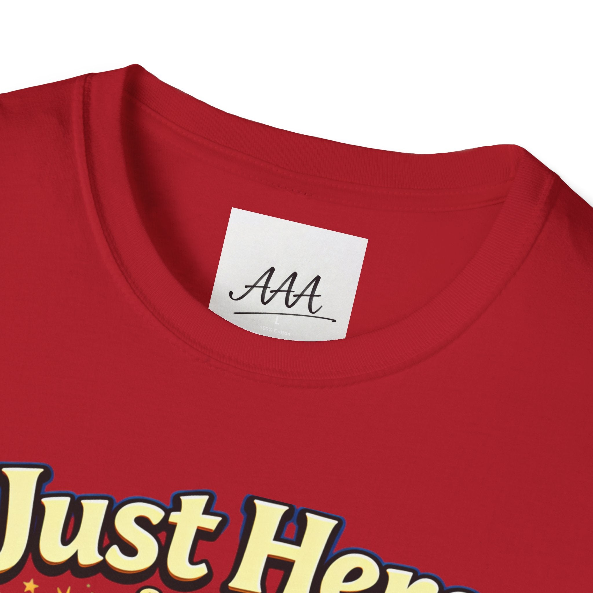 Just Here for the Wine T-Shirt | Passover Seder Illustration, Wine Cups & Matzah
