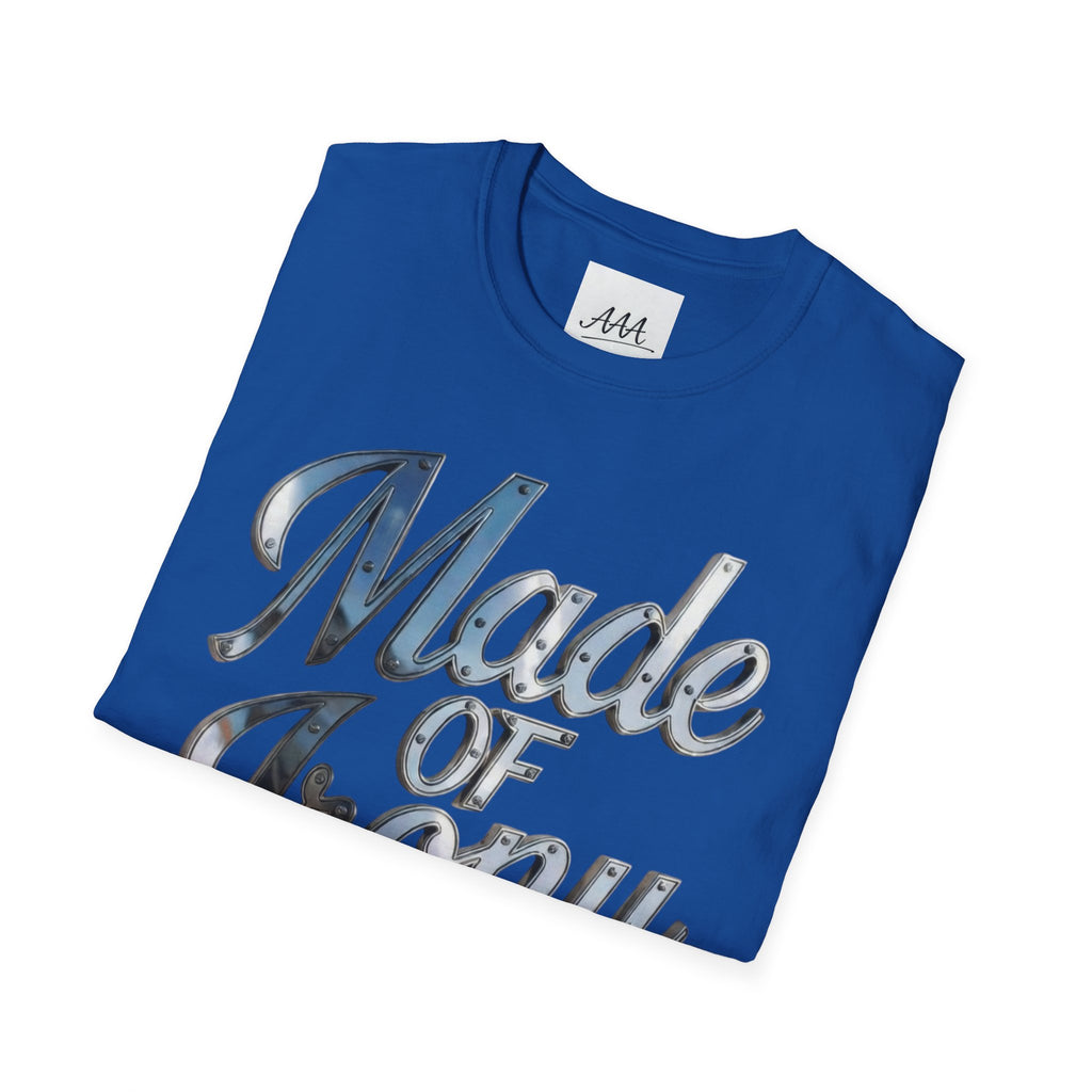 Made of Irony T-Shirt | Metallic Script Graphic Tee