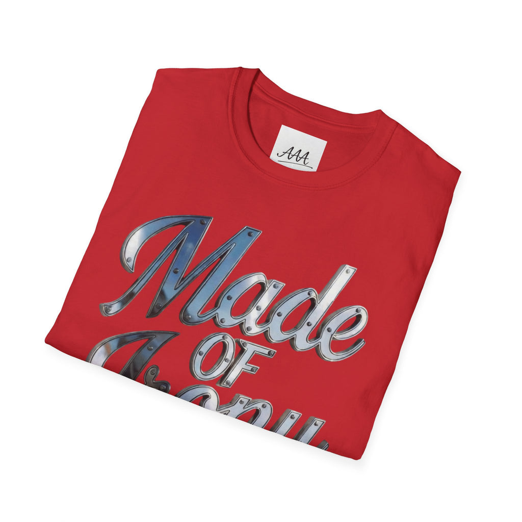 Made of Irony T-Shirt | Metallic Script Graphic Tee