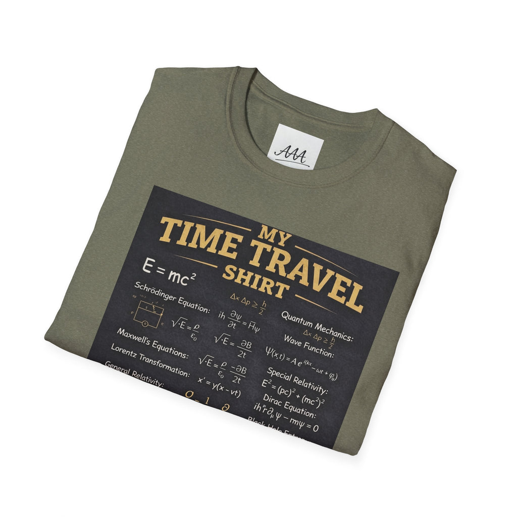 My Time Travel Shirt | Funny Physics Equations Time Traveler T-Shirt | Quantum Mechanics History Betting Unisex Tee
