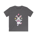Easter Bunny Juggling Eggs Kids Tee | Cute Pastel Holiday Shirt