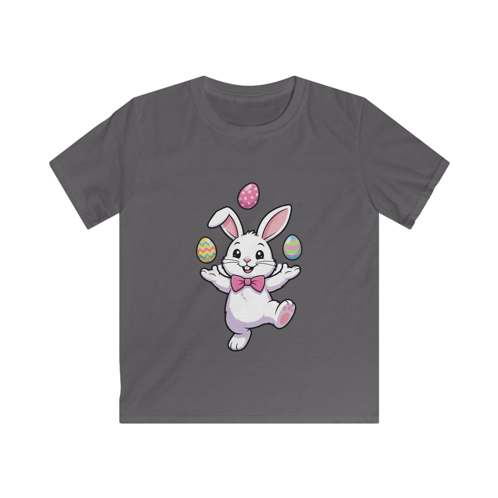 Easter Bunny Juggling Eggs Kids T-Shirt | Pastel Spring Easter Tee | Easter Gift for Kids | Toddler Easter Shirt | Cute Easter Top