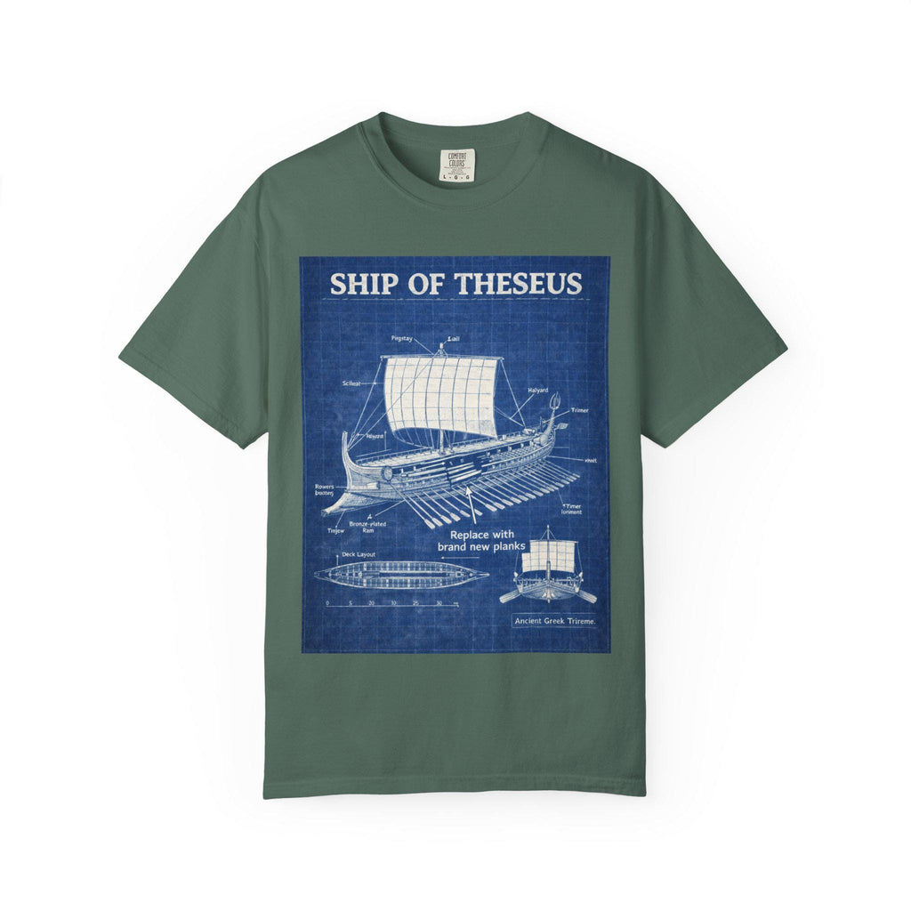 Ship of Theseus T-Shirt Blueprint Nautical Design