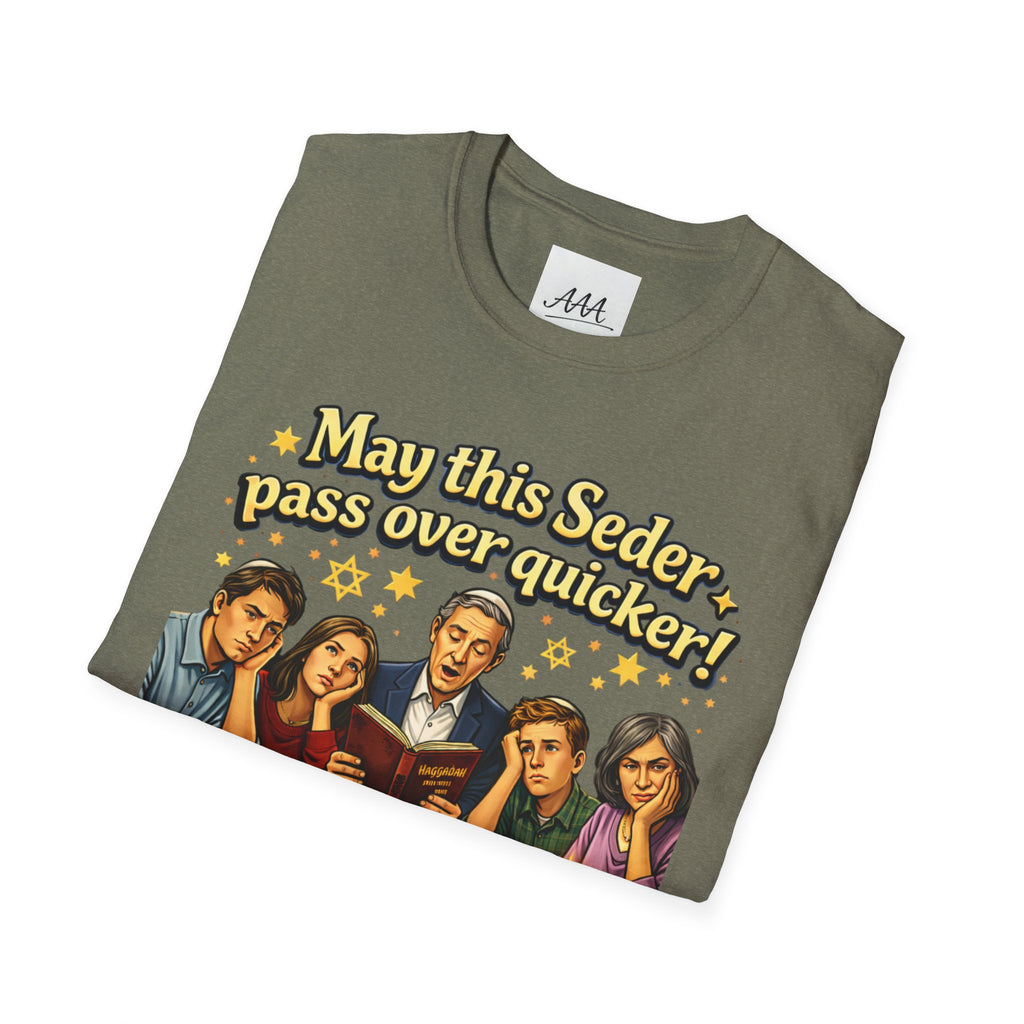 May This Seder Pass Over Quicker T-Shirt | Passover Seder Illustration