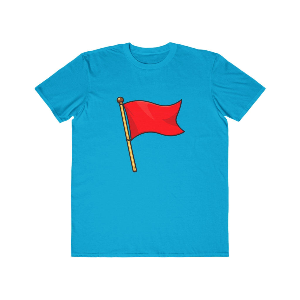 Red Flag Graphic Tee Men's Casual Cotton T-Shirt