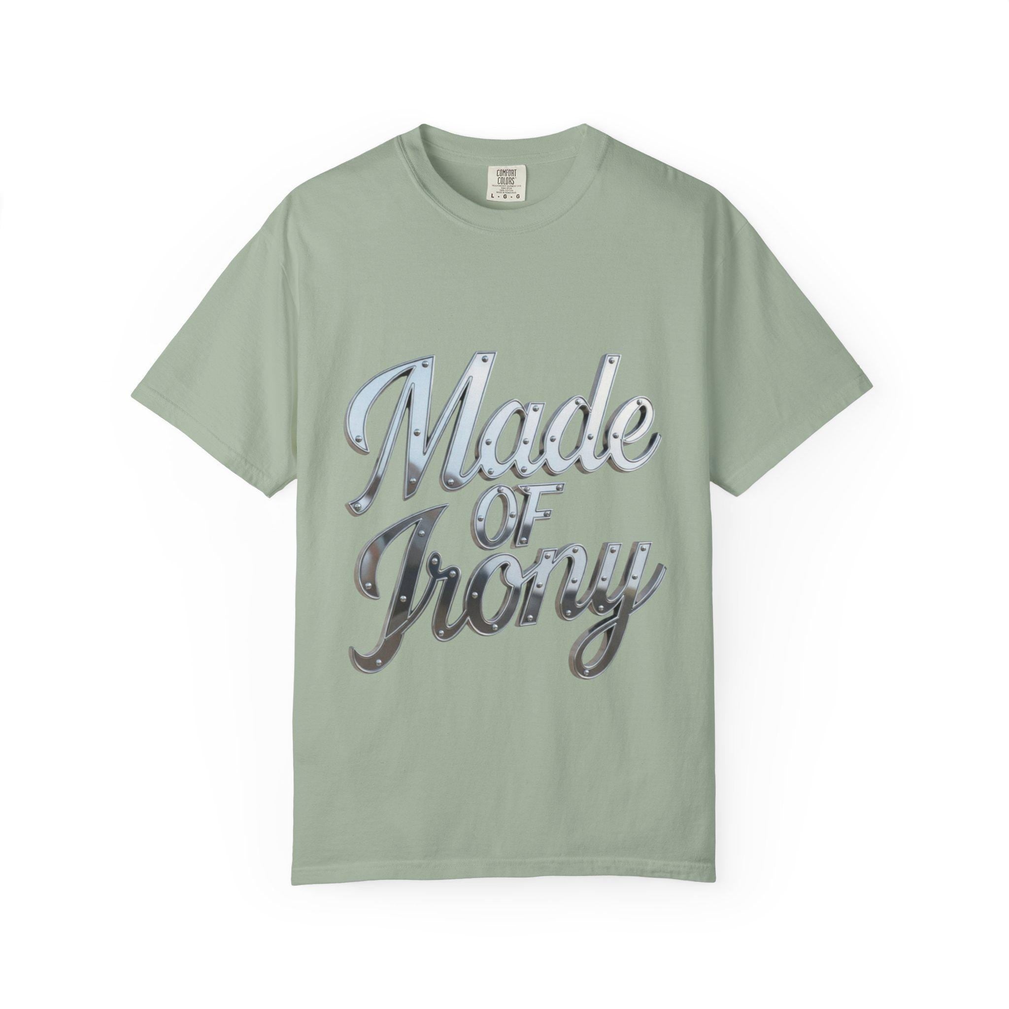 Made of Irony T-Shirt Retro Chrome Script Graphic Tee