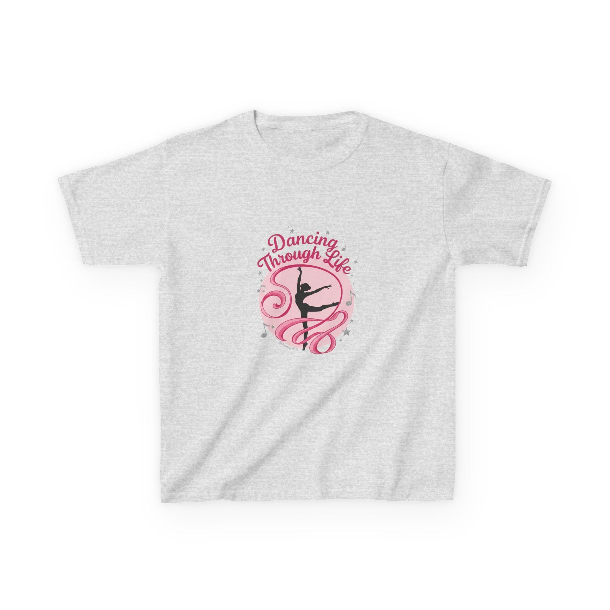 Kids T-Shirt Dancing Through Life Ballerina Tee
