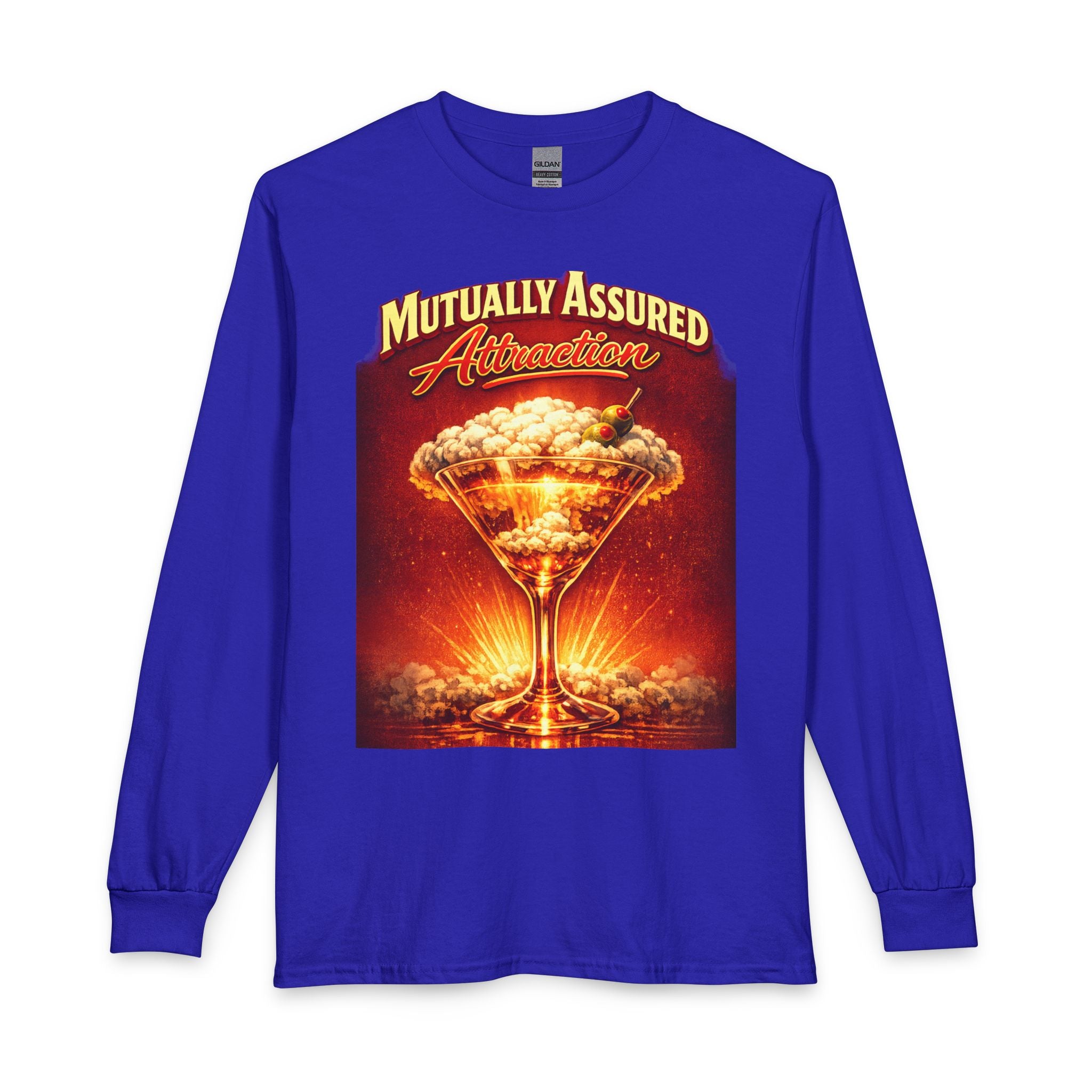 Mutually Assured Attraction Long-Sleeve Shirt | Funny Nuclear Flirting Humor Tee | Nerdy Romance Gift | Sarcastic Long Sleeve | Witty Shirt