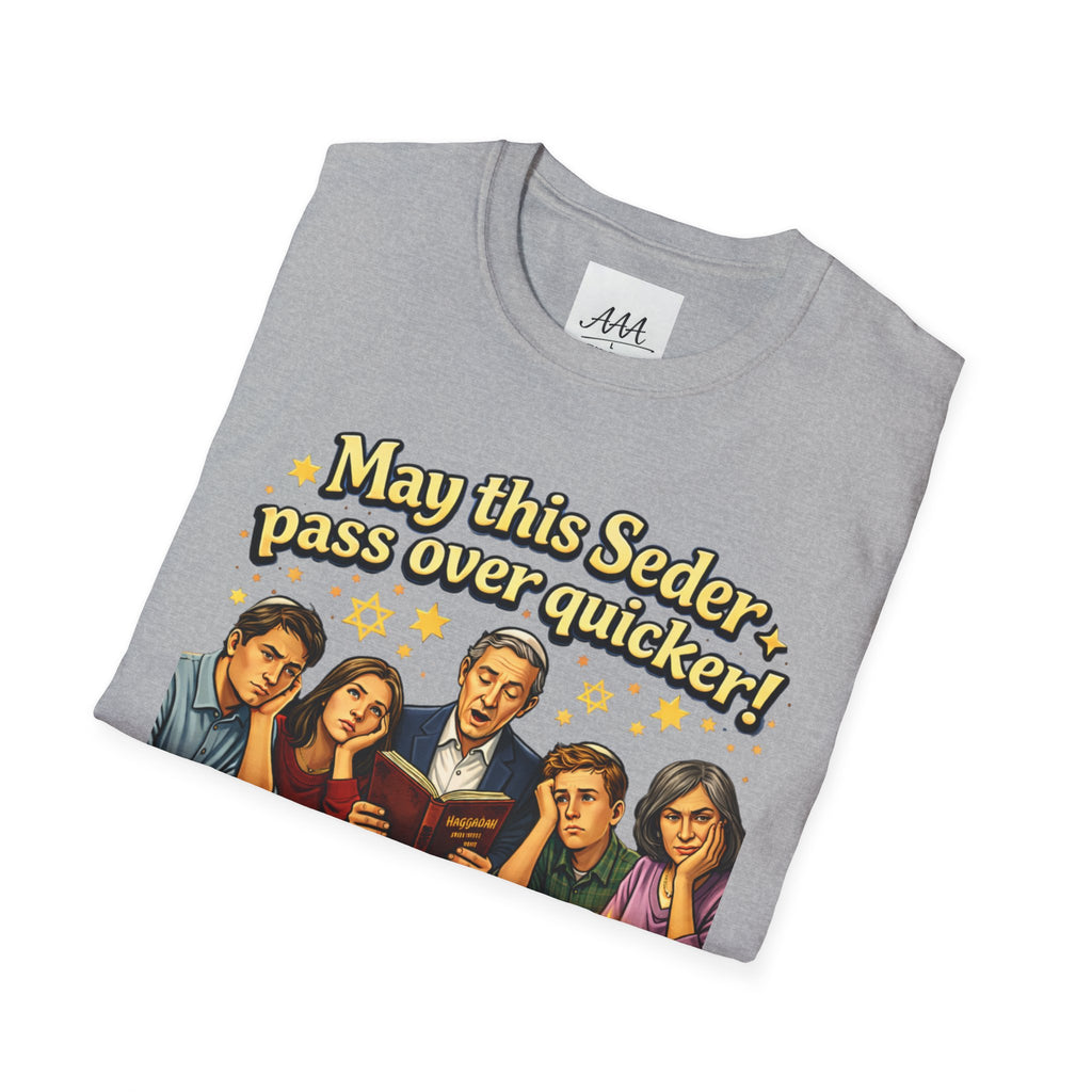 May This Seder Pass Over Quicker T-Shirt | Passover Seder Illustration