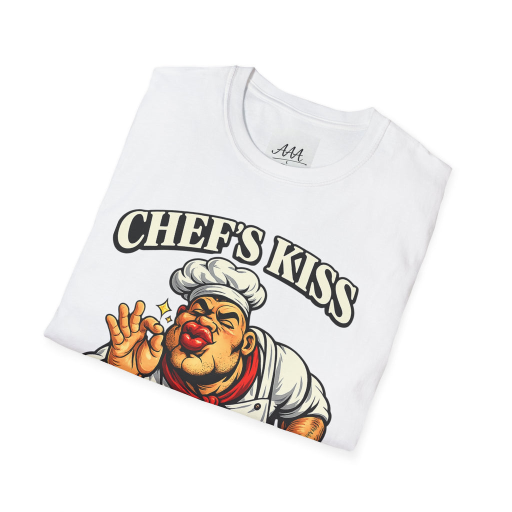 Chef's Kiss T-Shirt | Funny Chef Kissing Fingers Unisex T-Shirt | Italian Chef Meme Shirt | Cooking Gag Gift