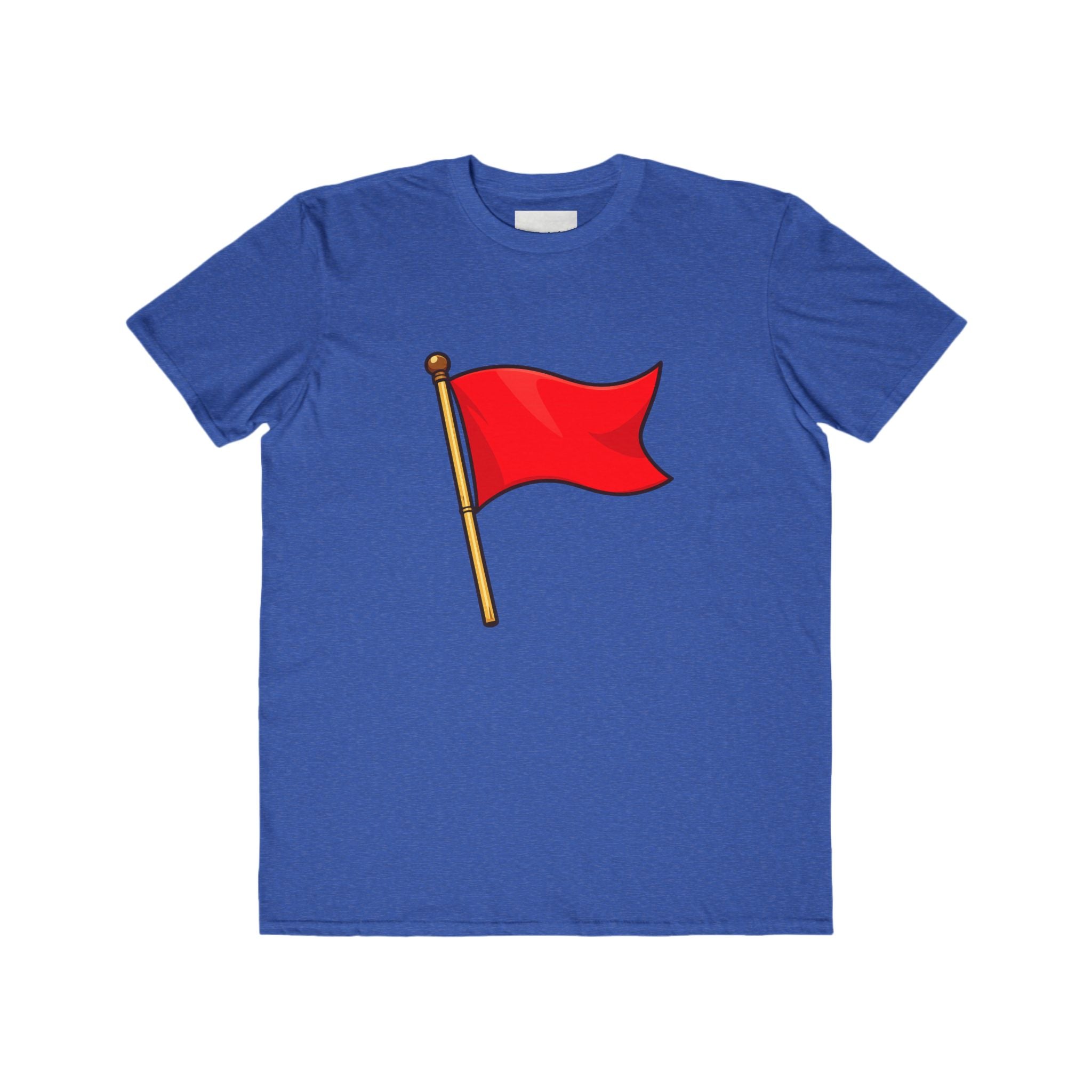 Red Flag Graphic Tee Men's Casual Cotton T-Shirt