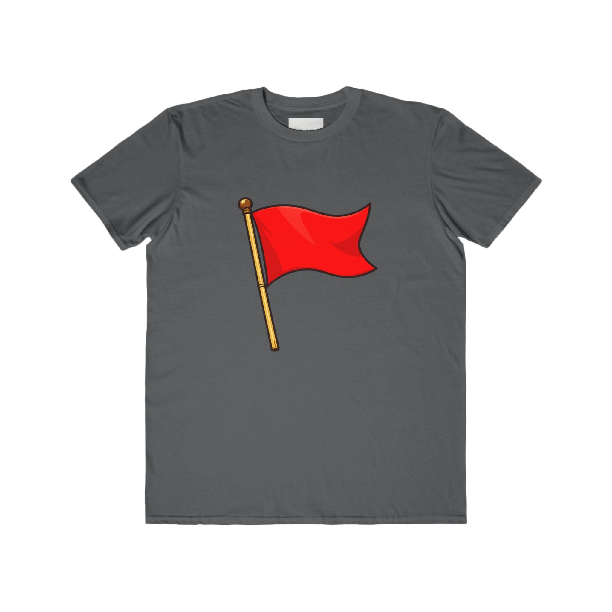 Red Flag Graphic Tee Men's Casual Cotton T-Shirt