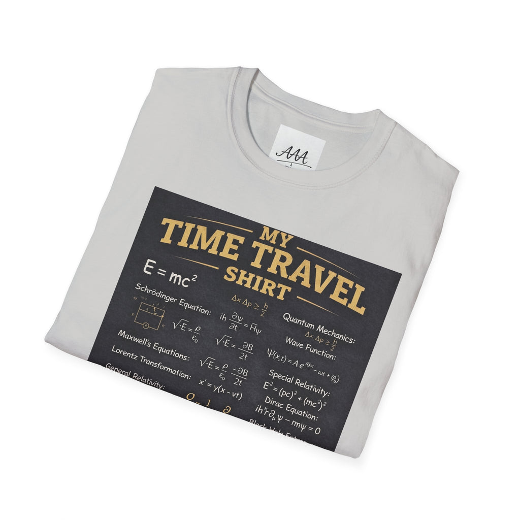 My Time Travel Shirt | Funny Physics Equations Time Traveler T-Shirt | Quantum Mechanics History Betting Unisex Tee