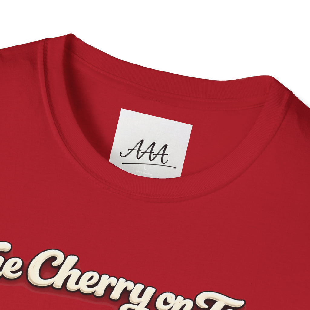 The Cherry on Top | Funny Double Cherry Boob Sweatshirt | Naughty Whipped Cream Cherry on Top T-Shirt | Gag Gift for Women