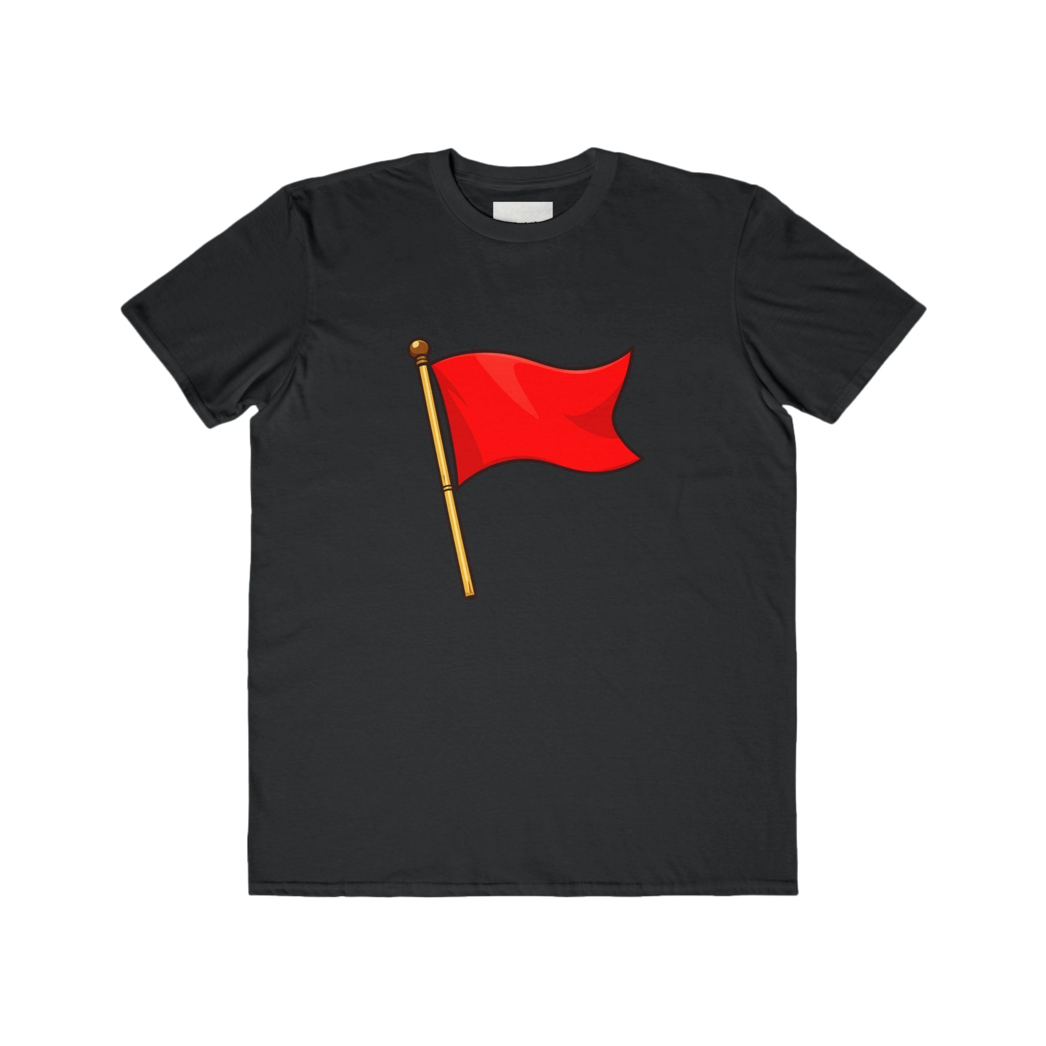Red Flag Graphic Tee Men's Casual Cotton T-Shirt