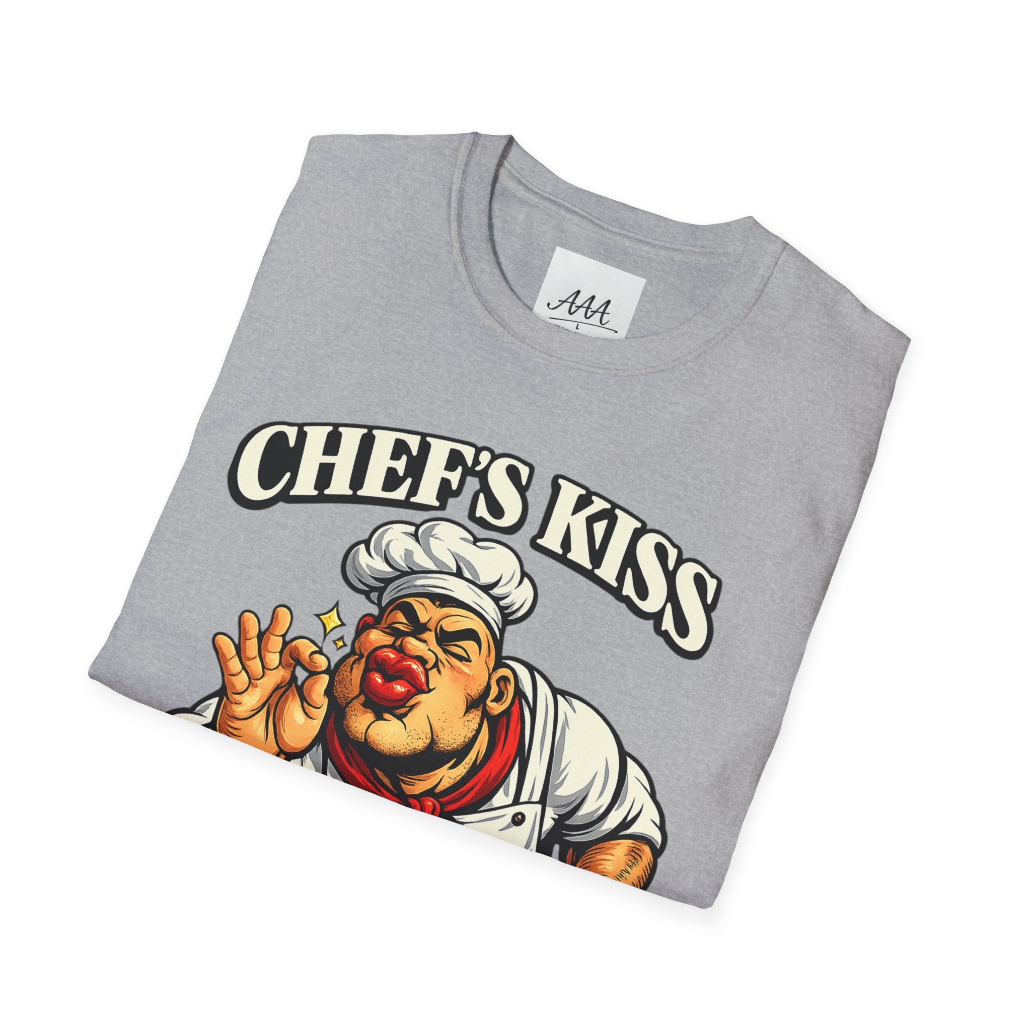 Chef's Kiss T-Shirt | Funny Chef Kissing Fingers Unisex T-Shirt | Italian Chef Meme Shirt | Cooking Gag Gift