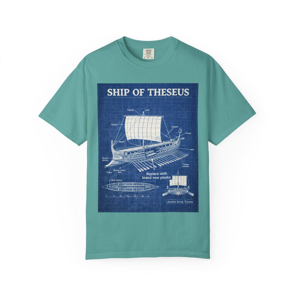 Ship of Theseus T-Shirt Blueprint Nautical Design