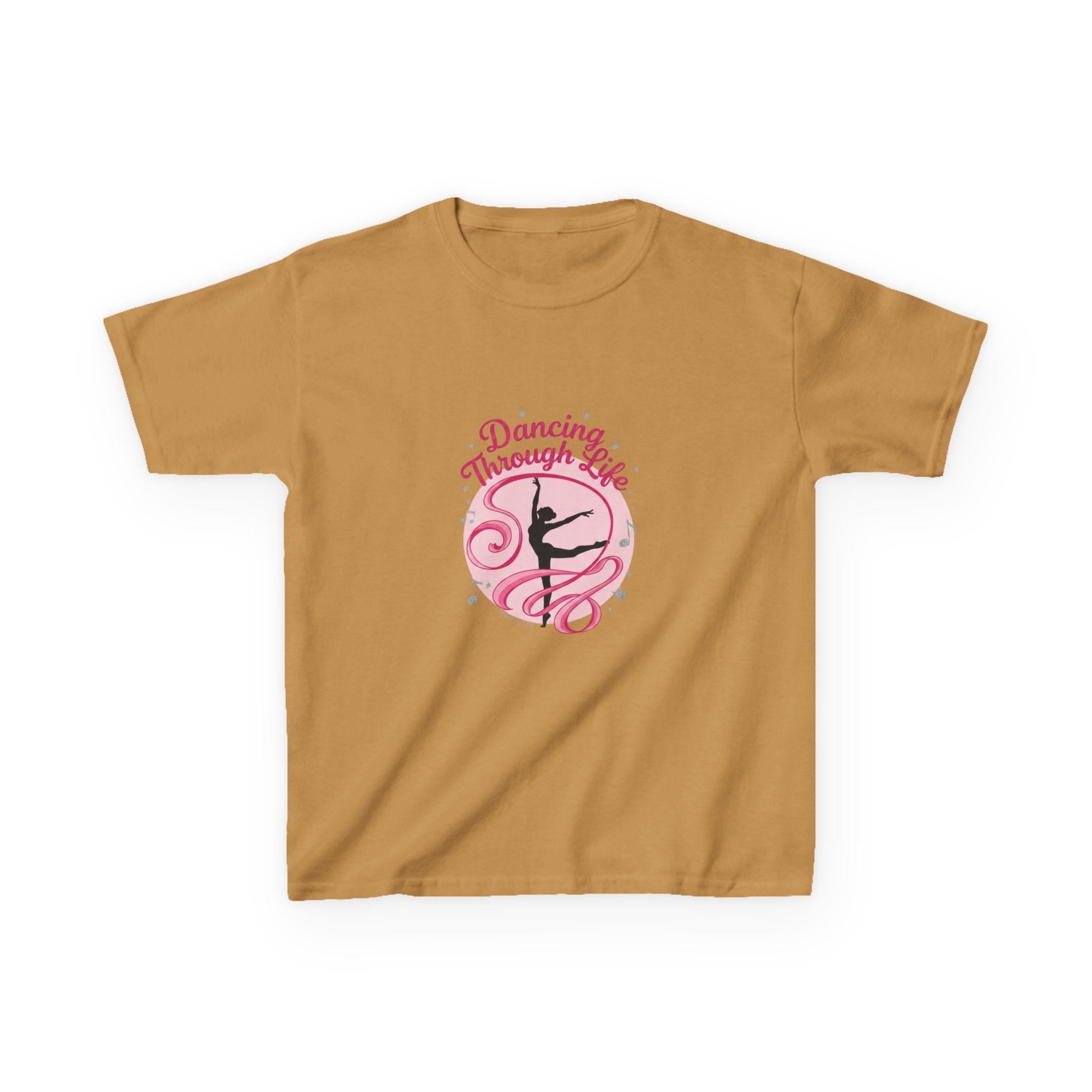 Kids T-Shirt Dancing Through Life Ballerina Tee