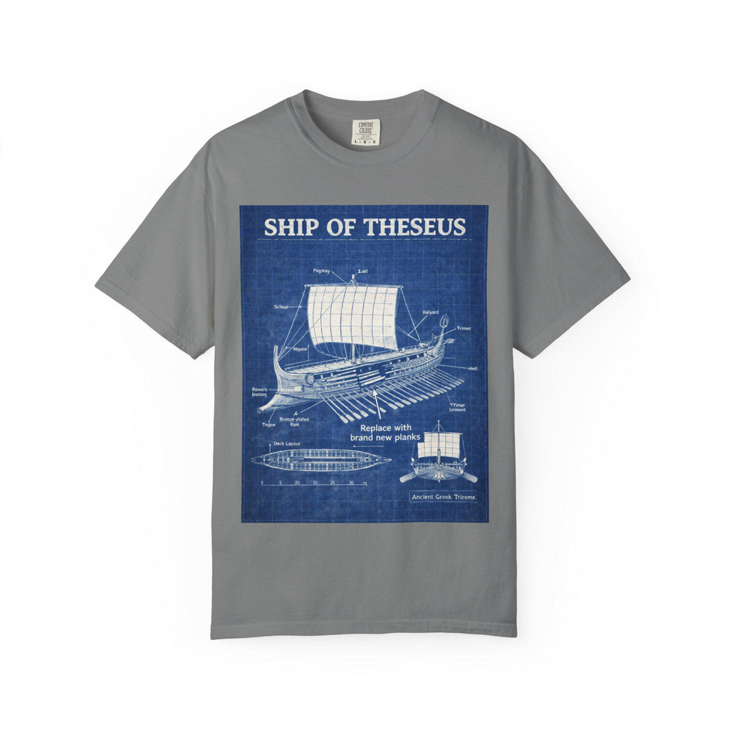 Ship of Theseus T-Shirt Blueprint Nautical Design