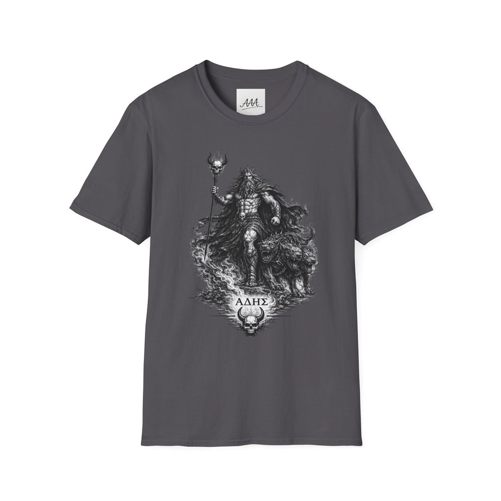 Hades Greek God T-Shirt | Dark Fantasy Hades with Cerberus Unisex T-Shirt | Olympian Collection