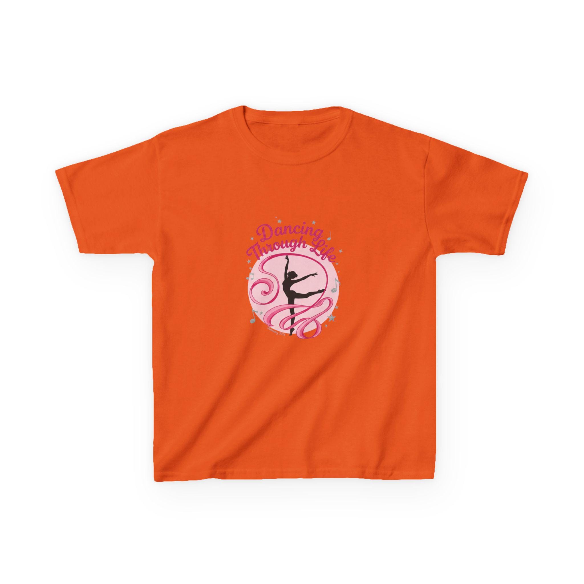 Kids T-Shirt Dancing Through Life Ballerina Tee