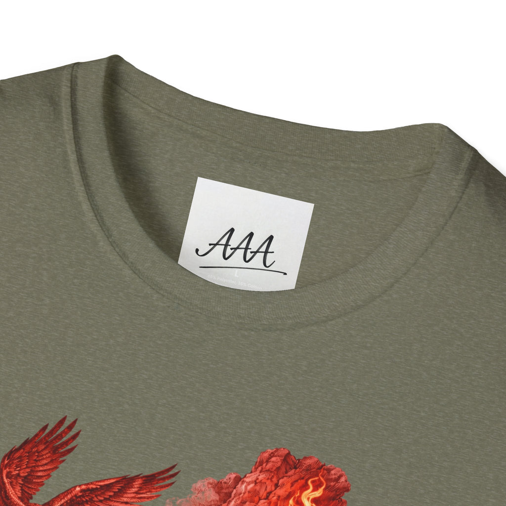 Prometheus Greek Titan T-Shirt | Mythology Titan with Eagle and Fire Unisex T-Shirt | Olympian Collection