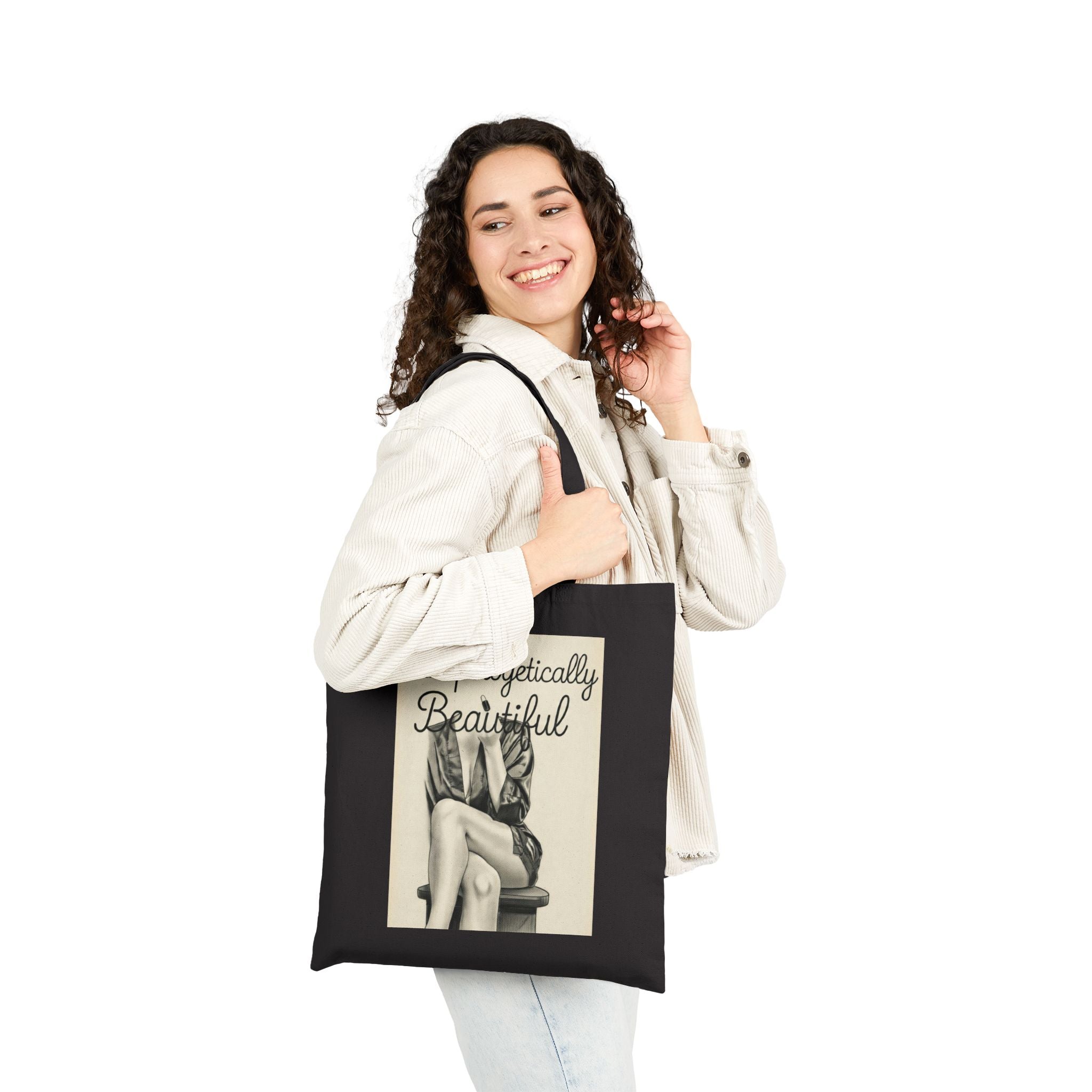 Unapologetically Me Canvas Tote Bag | Women Empowerment Graphic Bag | Bold Statement Tote | Feminist Gift Bag | Cotton Canvas Market Bag
