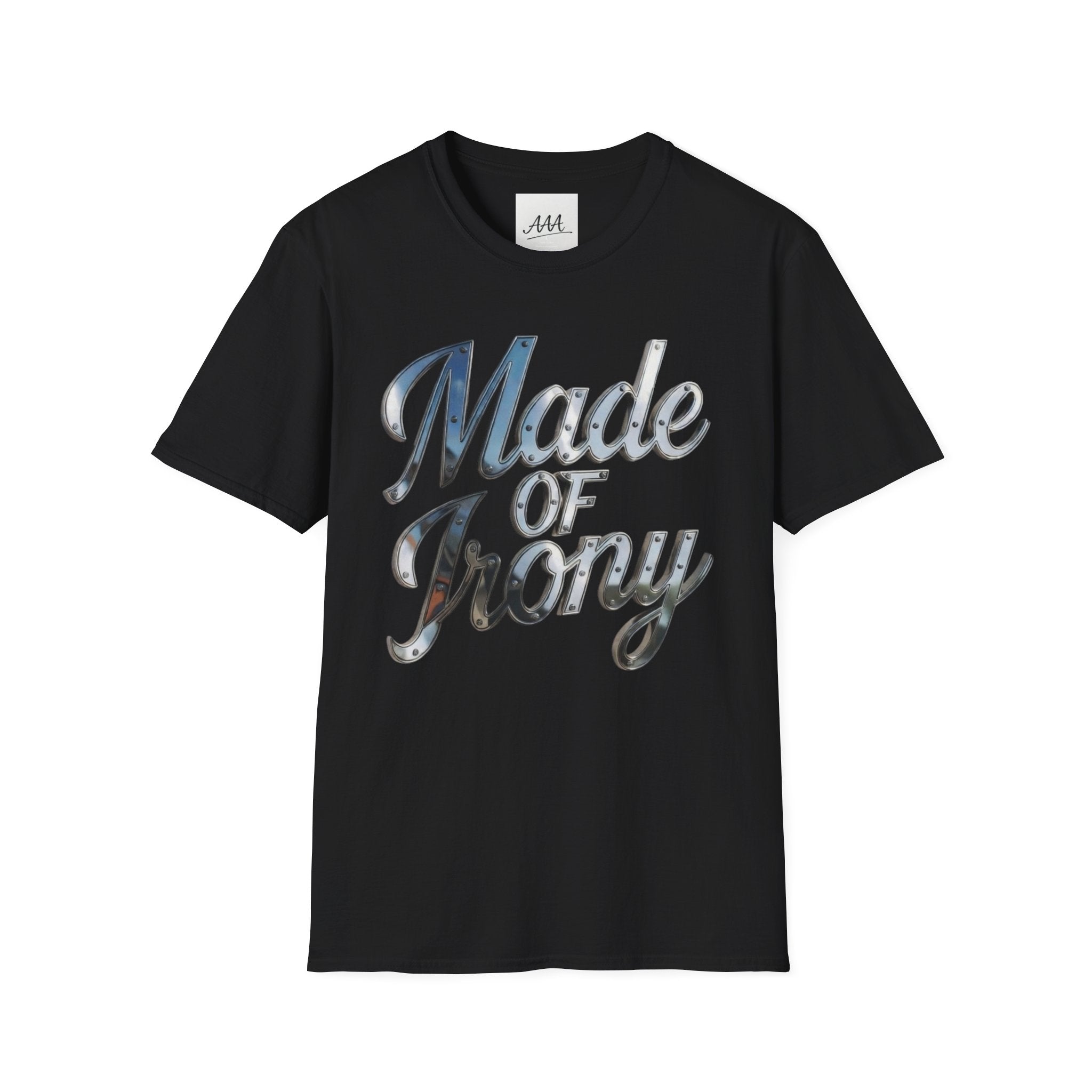 Made of Irony T-Shirt | Metallic Script Graphic Tee
