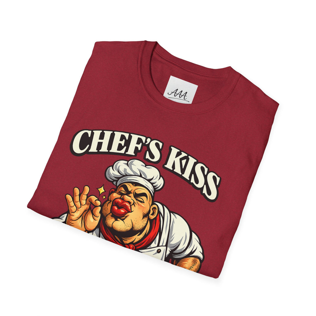 Chef's Kiss T-Shirt | Funny Chef Kissing Fingers Unisex T-Shirt | Italian Chef Meme Shirt | Cooking Gag Gift