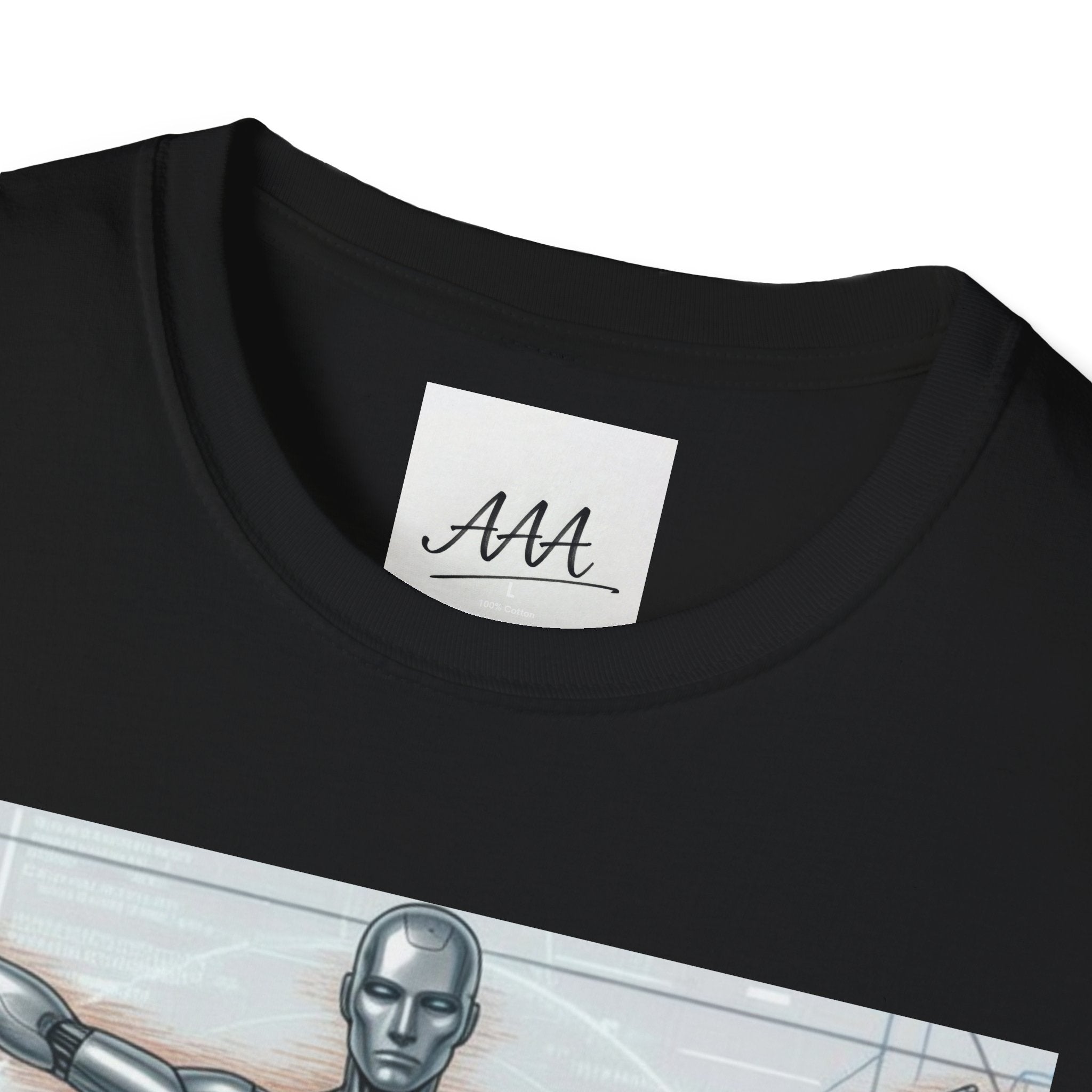Cybernetic Vitruvian Man T-Shirt | Futuristic Anatomy Graphic Tee