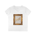 Iconic Gold Frame V-Neck T-Shirt