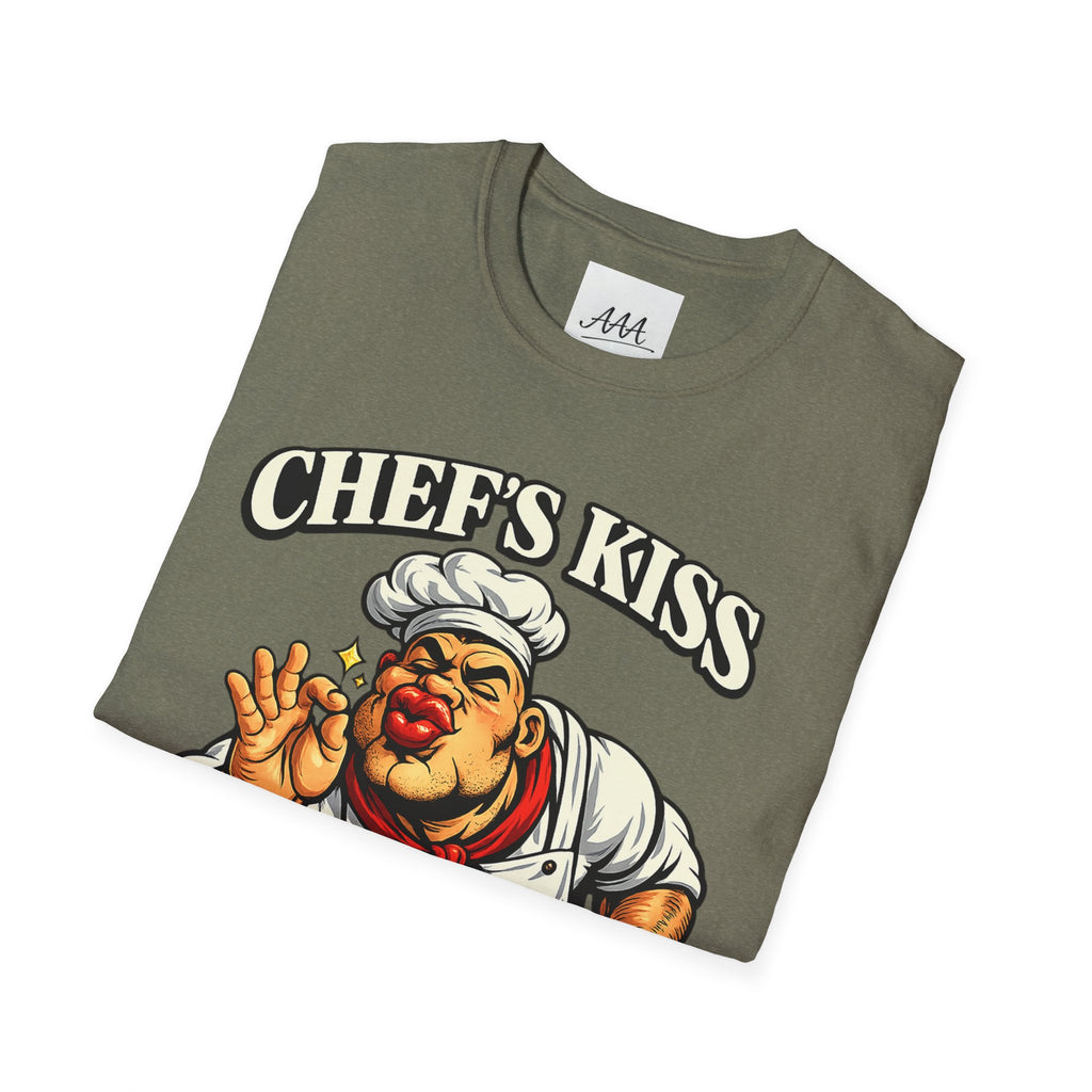 Chef's Kiss T-Shirt | Funny Chef Kissing Fingers Unisex T-Shirt | Italian Chef Meme Shirt | Cooking Gag Gift
