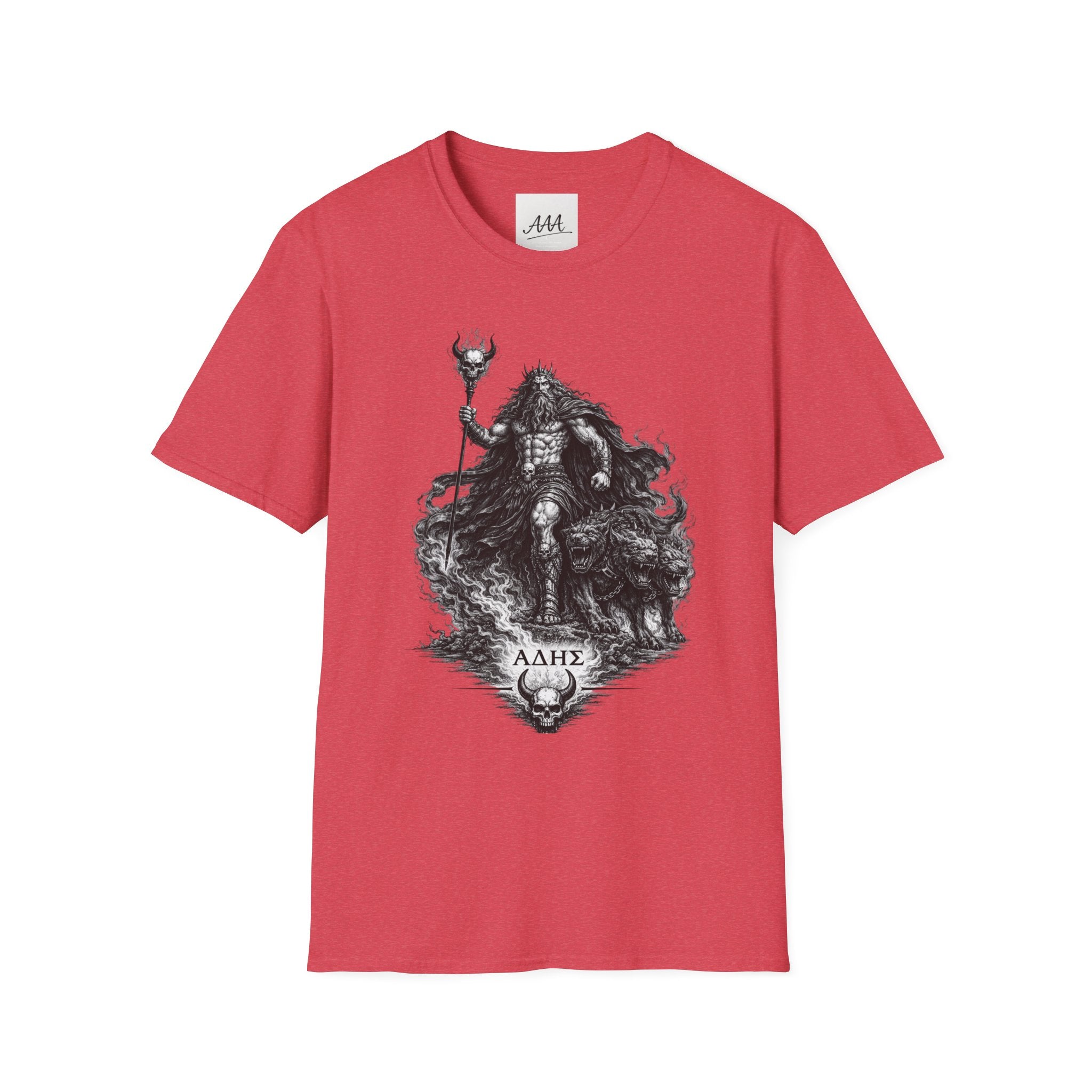 Hades Greek God T-Shirt | Dark Fantasy Hades with Cerberus Unisex T-Shirt | Olympian Collection