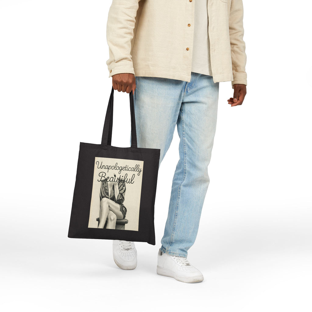Unapologetically Me Canvas Tote Bag | Women Empowerment Graphic Bag | Bold Statement Tote | Feminist Gift Bag | Cotton Canvas Market Bag