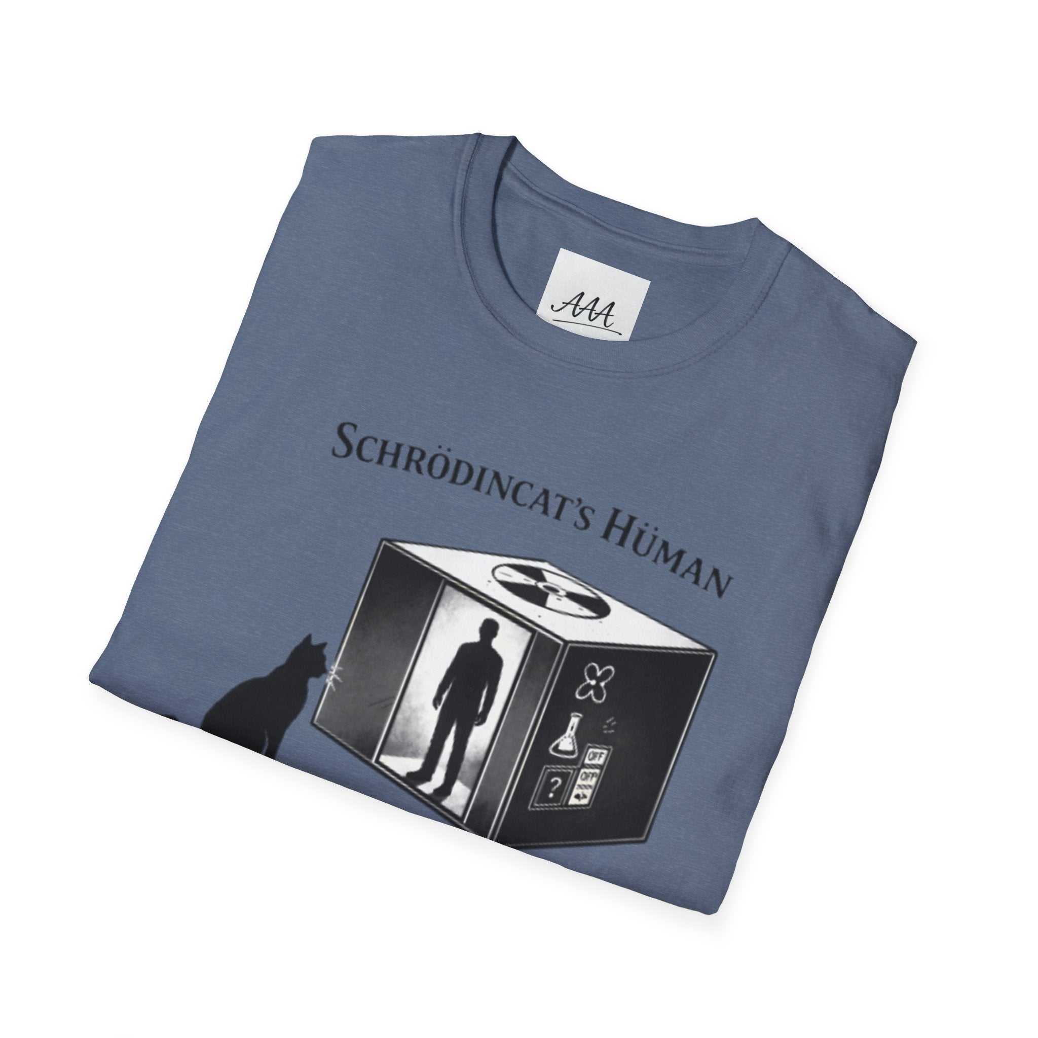 Schrodinger Cat Shirt Funny Science Tee | Schrödincat’s Human T-Shirt | Physics Joke Shirt | Nerd Humor Tee