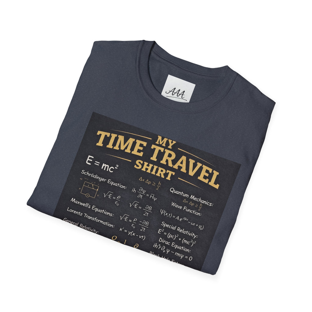 My Time Travel Shirt | Funny Physics Equations Time Traveler T-Shirt | Quantum Mechanics History Betting Unisex Tee