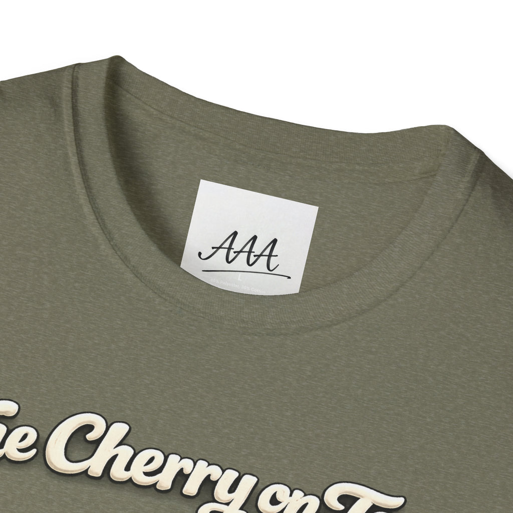 The Cherry on Top | Funny Double Cherry Boob Sweatshirt | Naughty Whipped Cream Cherry on Top T-Shirt | Gag Gift for Women
