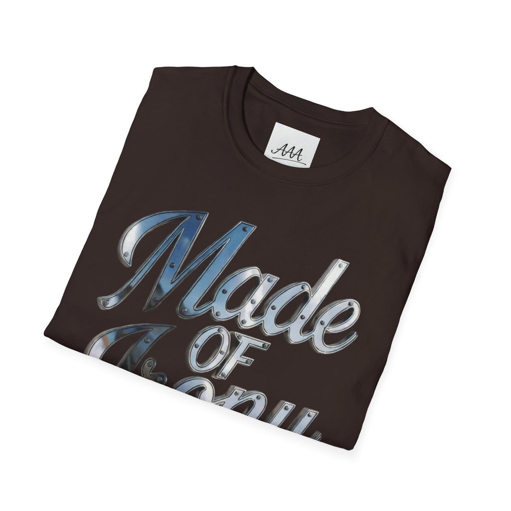 Made of Irony T-Shirt | Metallic Script Graphic Tee