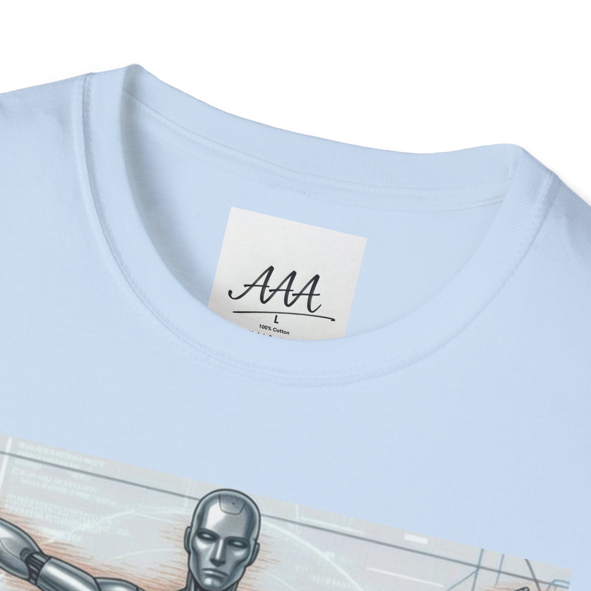 Cybernetic Vitruvian Man T-Shirt | Futuristic Anatomy Graphic Tee