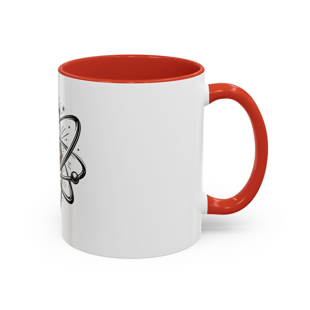 Atom Illustration Accent Mug | Science Coffee Cup