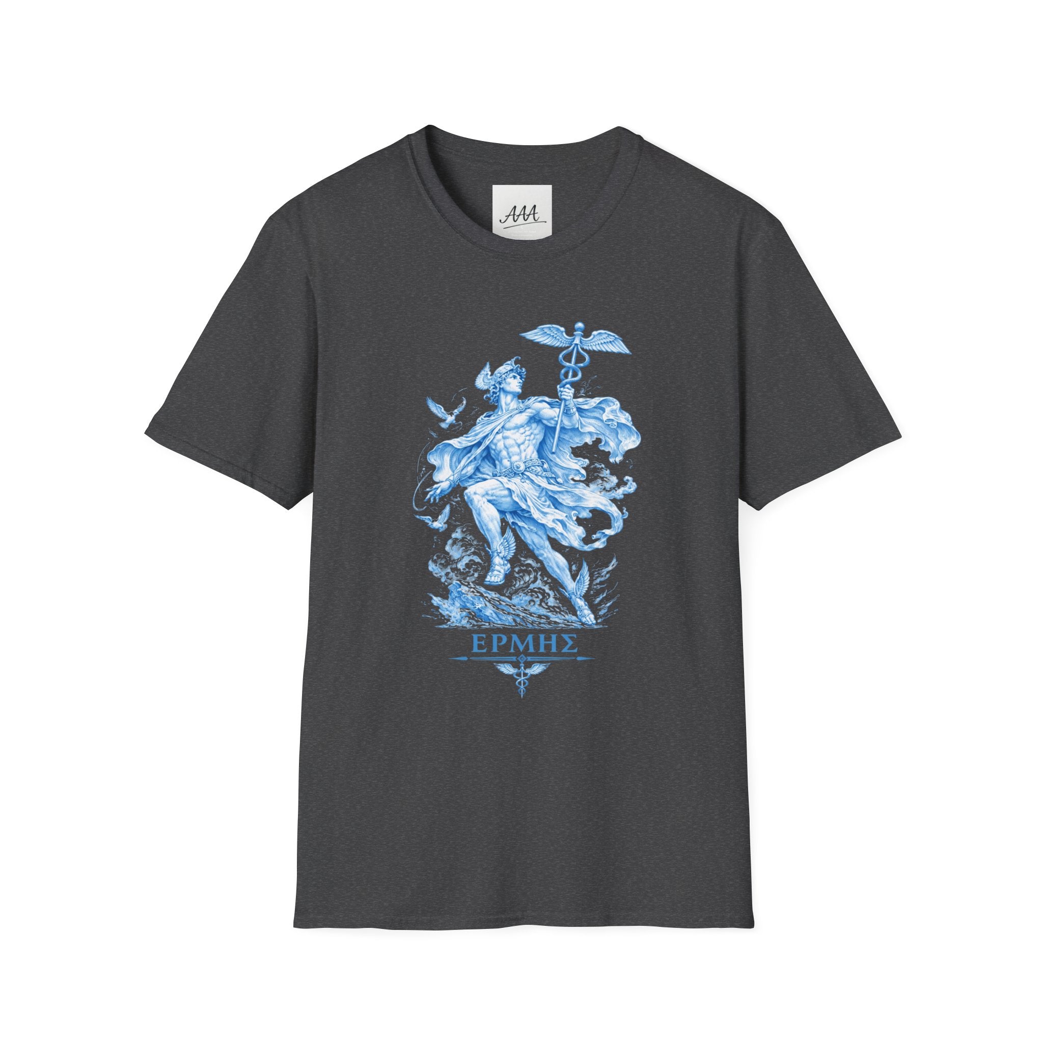 Hermes T-Shirt | Greek Messenger God Mythology Tee | Ancient Greece Graphic Shirt | Gift for Traveler | Unisex Soft Cotton