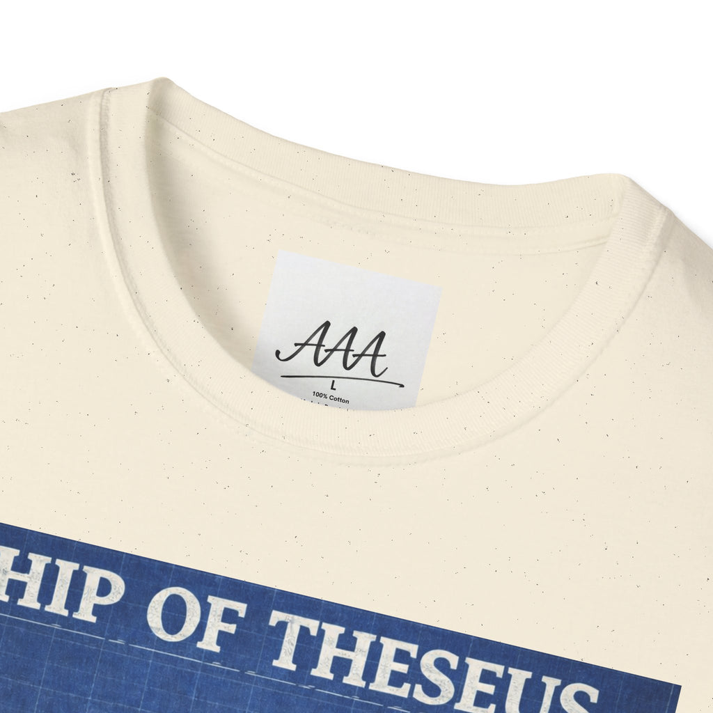 Ship of Theseus Blueprint T-Shirt | Nautical Diagram, Philosophical Art