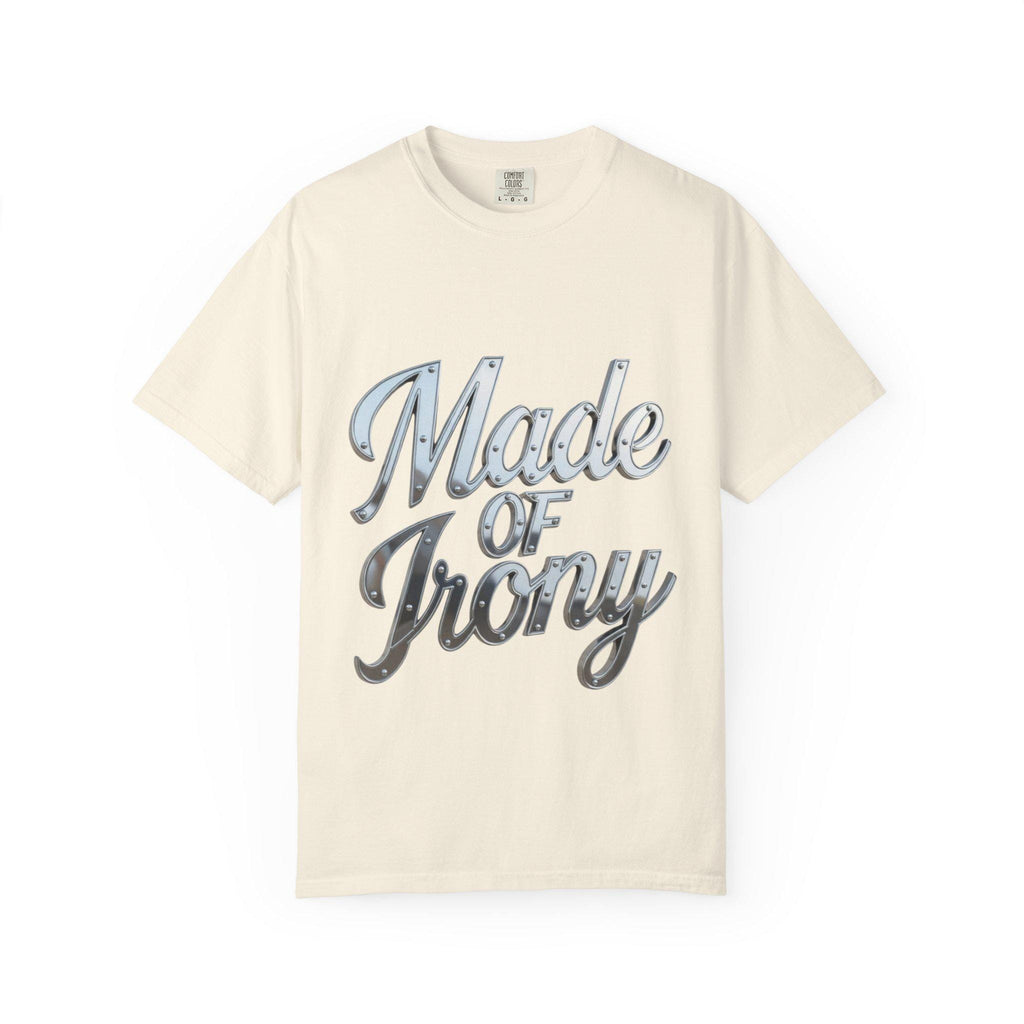 Made of Irony T-Shirt Retro Chrome Script Graphic Tee