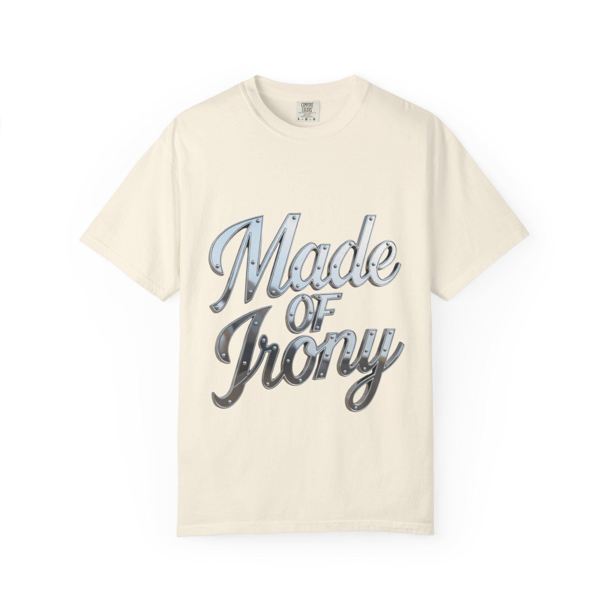 Made of Irony T-Shirt Retro Chrome Script Graphic Tee