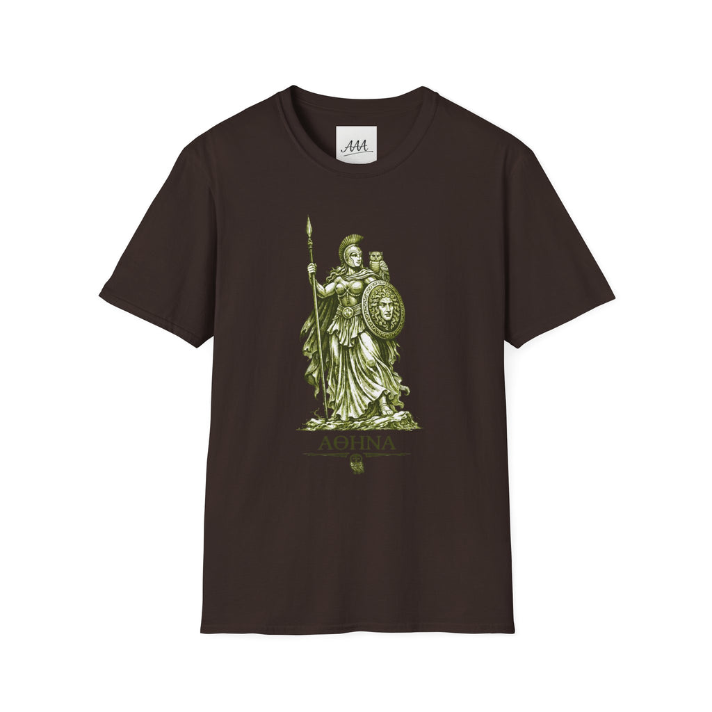 Athena T-Shirt | Greek Goddess Mythology Tee | Ancient Greece Graphic Shirt | Gift for History Lover | Unisex Soft Cotton Tee