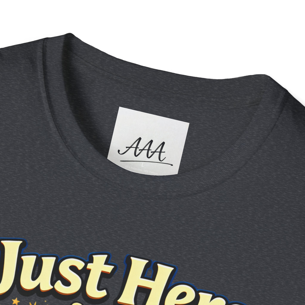 Just Here for the Wine T-Shirt | Passover Seder Illustration, Wine Cups & Matzah