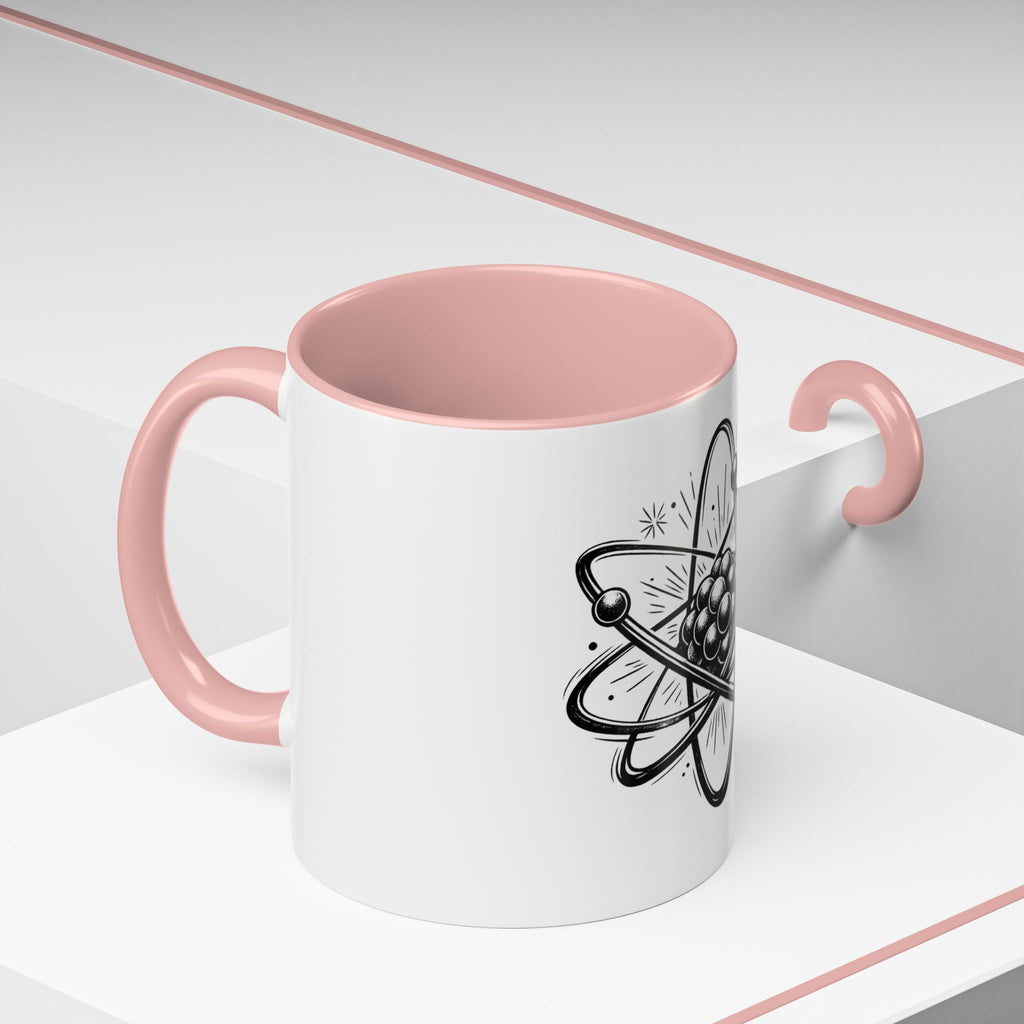 Atom Illustration Coffee Mug | Science Accent Mug | STEM Gift for Teacher | Chemistry Lover Mug | Nerdy Coffee Cup | 11oz Ceramic