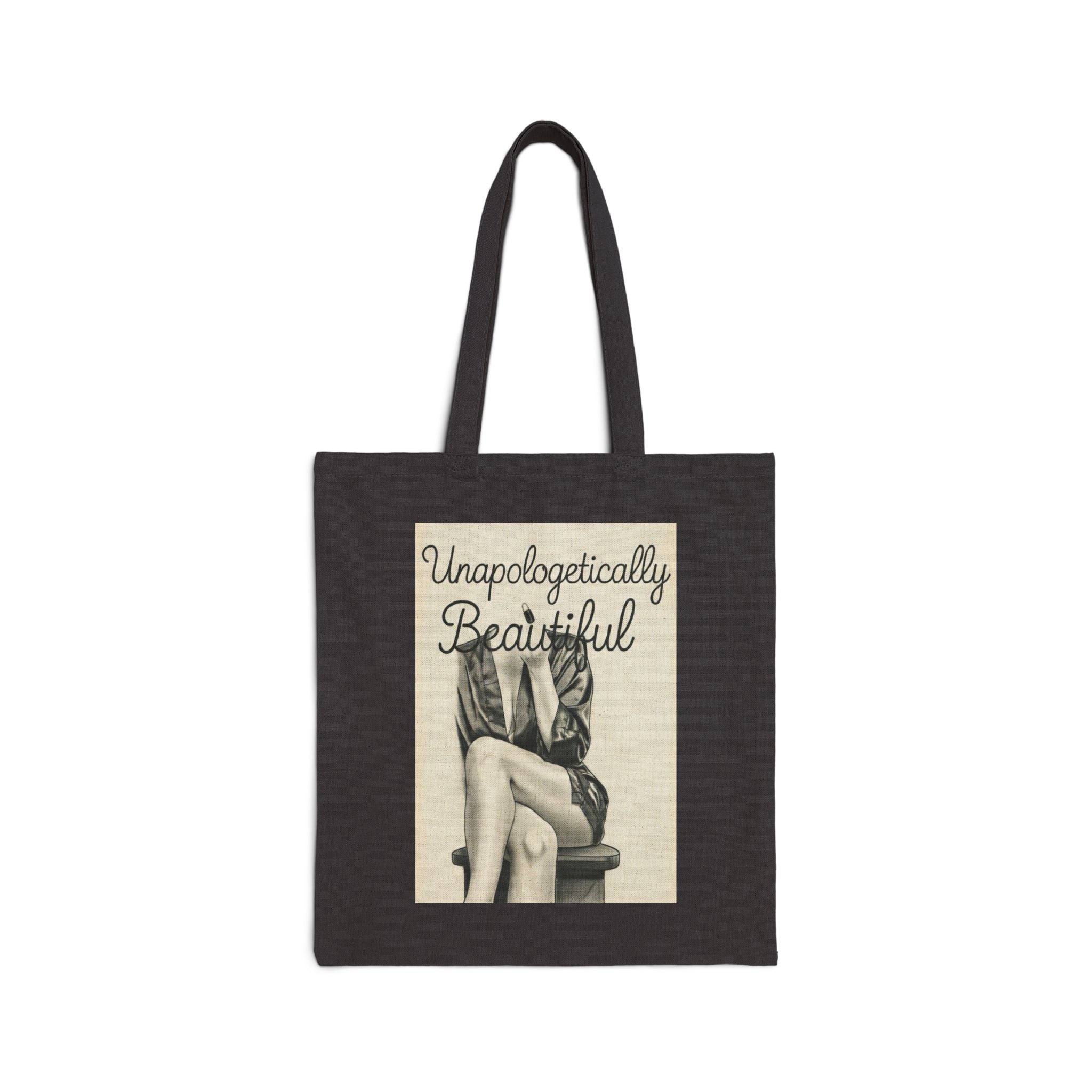 Unapologetically Me Canvas Tote Bag | Women Empowerment Graphic Bag | Bold Statement Tote | Feminist Gift Bag | Cotton Canvas Market Bag