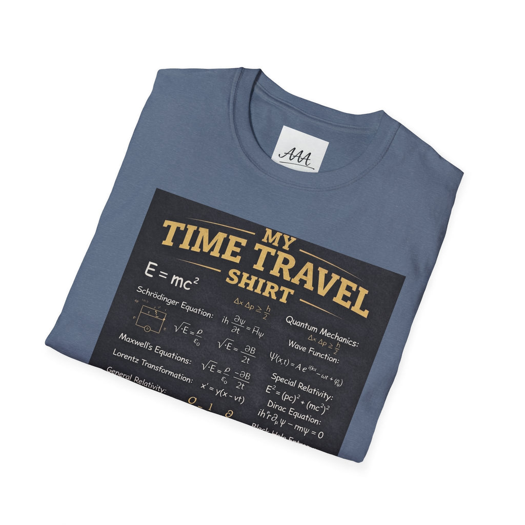 My Time Travel Shirt | Funny Physics Equations Time Traveler T-Shirt | Quantum Mechanics History Betting Unisex Tee
