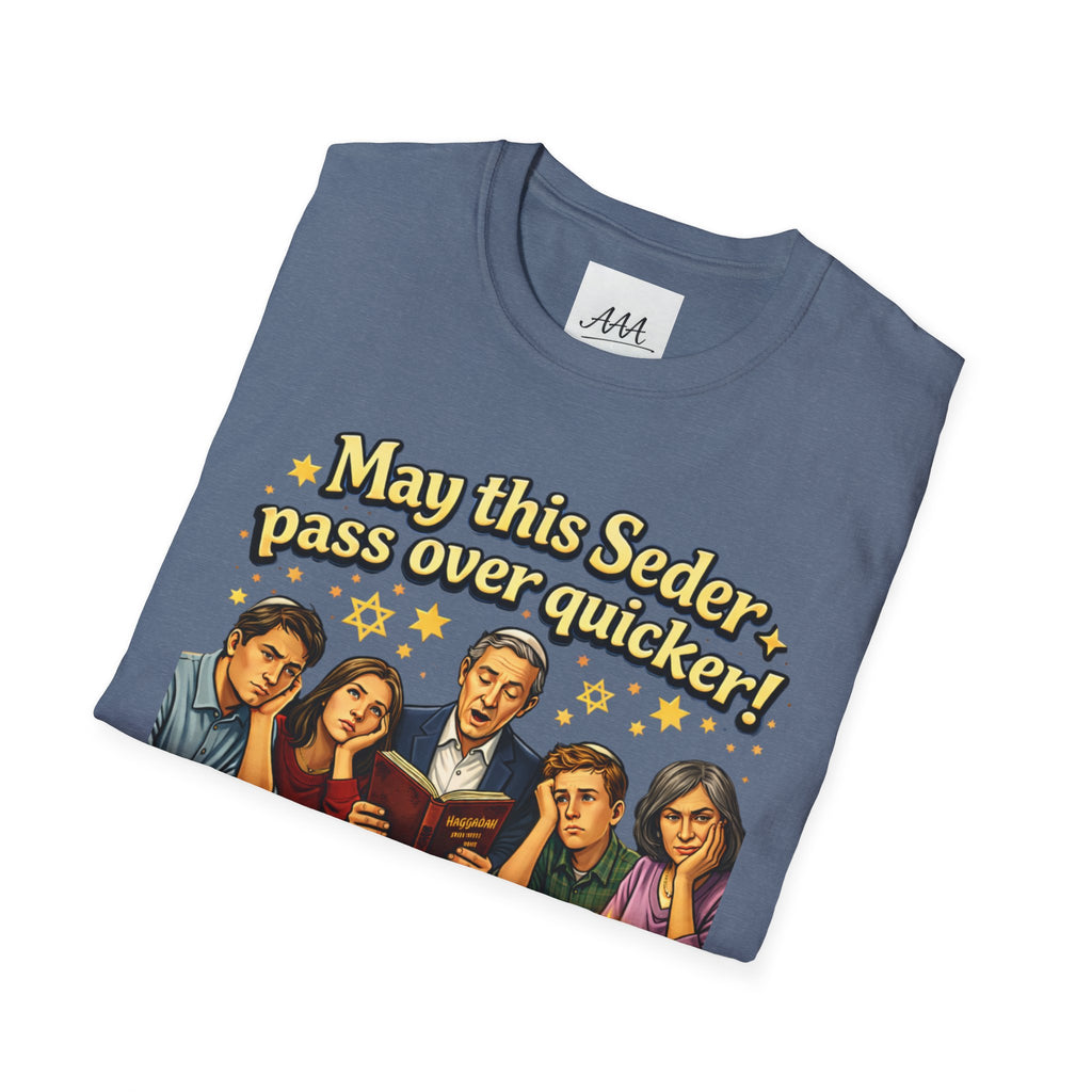 May This Seder Pass Over Quicker T-Shirt | Passover Seder Illustration